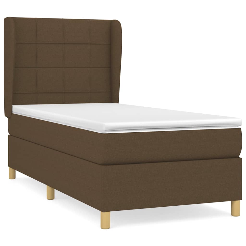 Sommier à lattes de lit avec matelas Marron foncé 90x190 cm - XIOS