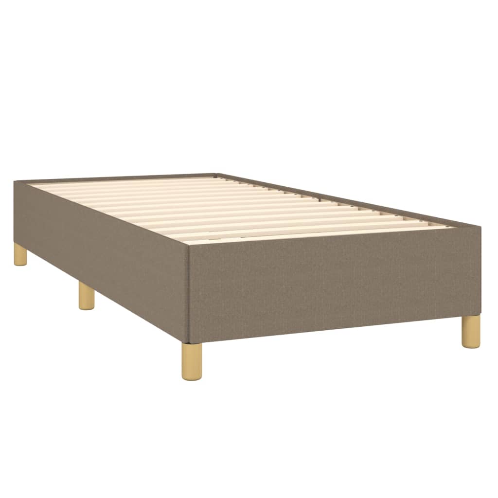 Sommier à lattes de lit avec matelas Taupe 100x200 cm Tissu - XIOS