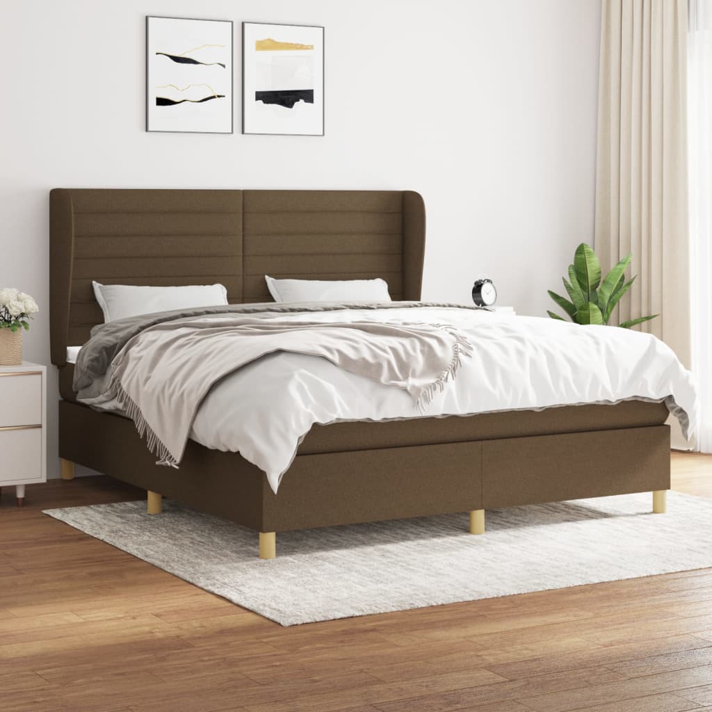 Sommier à lattes de lit avec matelas Marron foncé 160x200 cm - XIOS