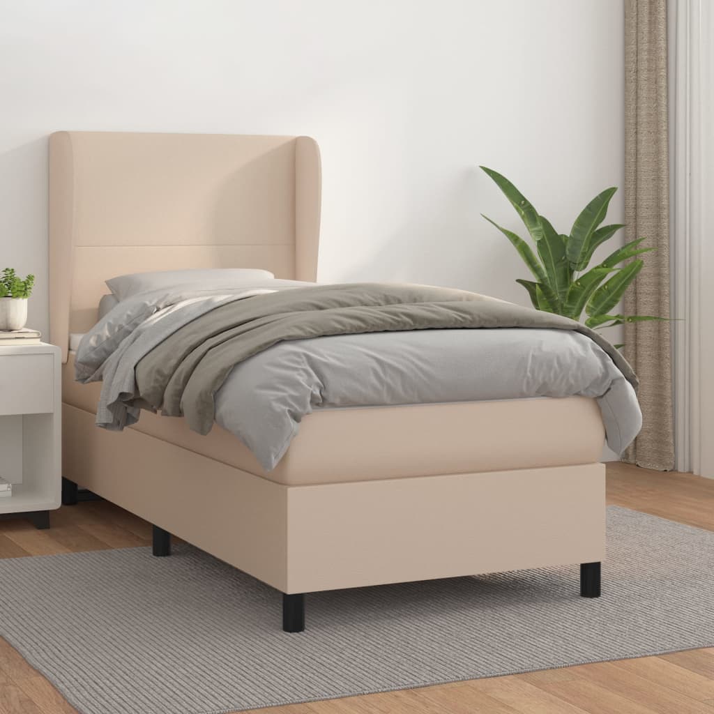Sommier à lattes de lit avec matelas Cappuccino 90x200 cm - XIOS