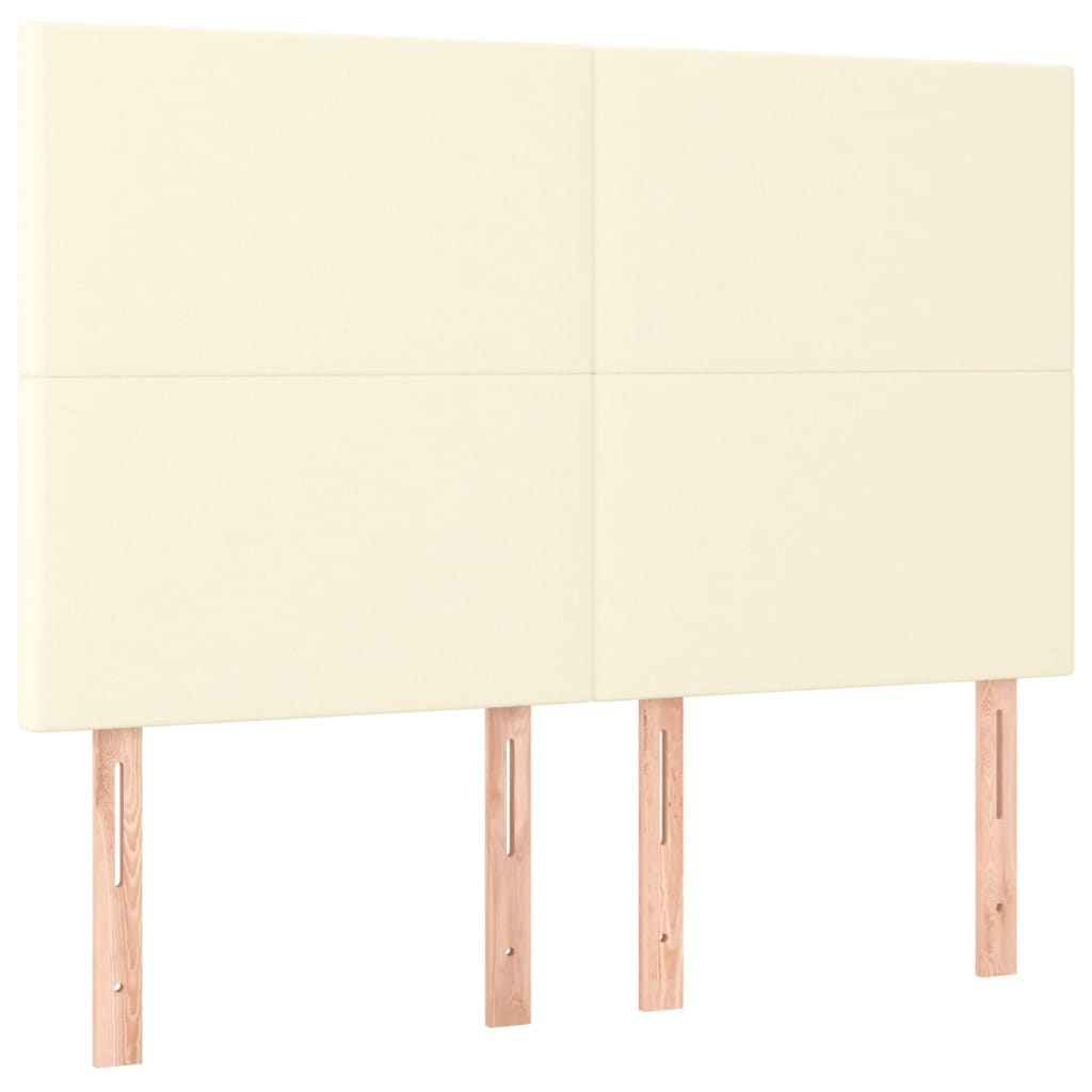 Sommier à lattes de lit avec matelas Crème 140x190cm Similicuir - XIOS