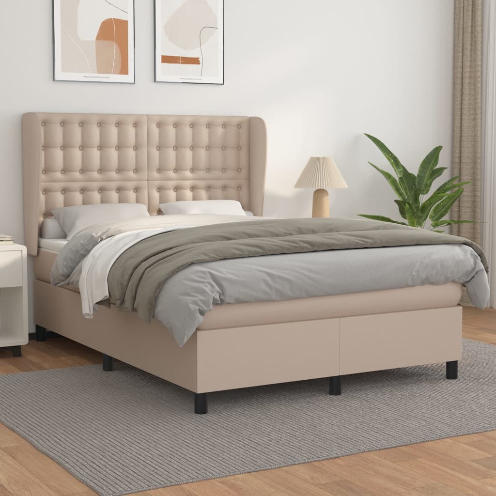 Sommier à lattes de lit avec matelas Cappuccino 140x200 cm - XIOS