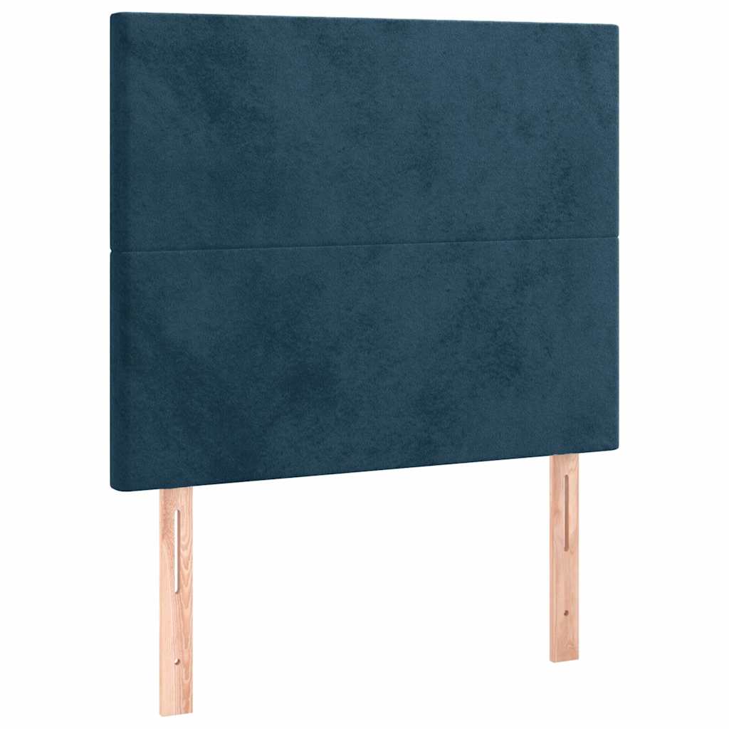 Sommier à lattes de lit avec matelas Bleu foncé 90x190 cm - XIOS