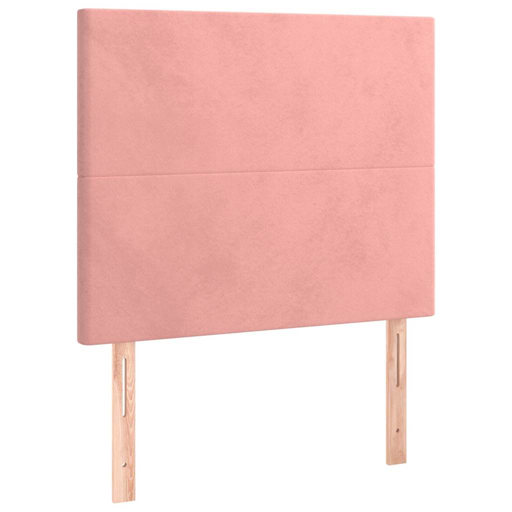 Sommier à lattes de lit avec matelas Rose 90x200 cm Velours