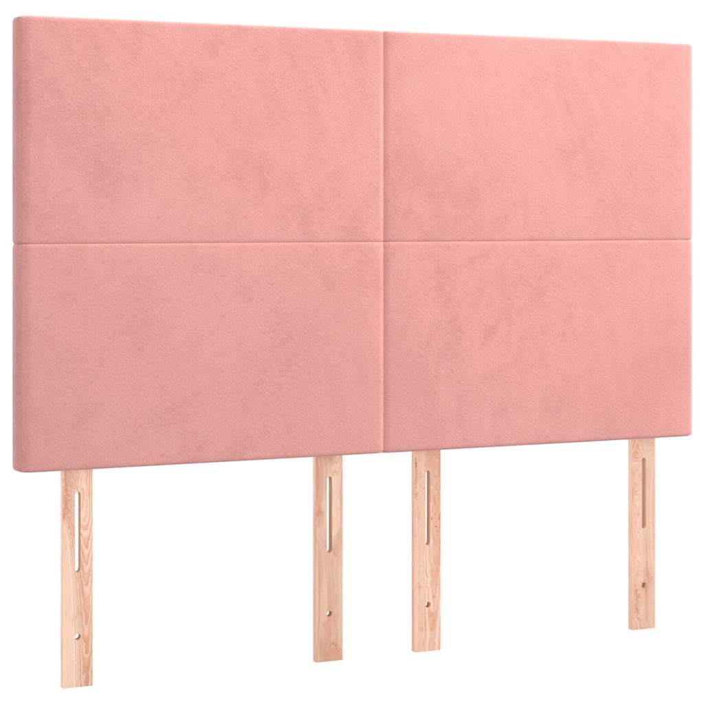 Sommier à lattes de lit avec matelas Rose 140x190 cm Velours