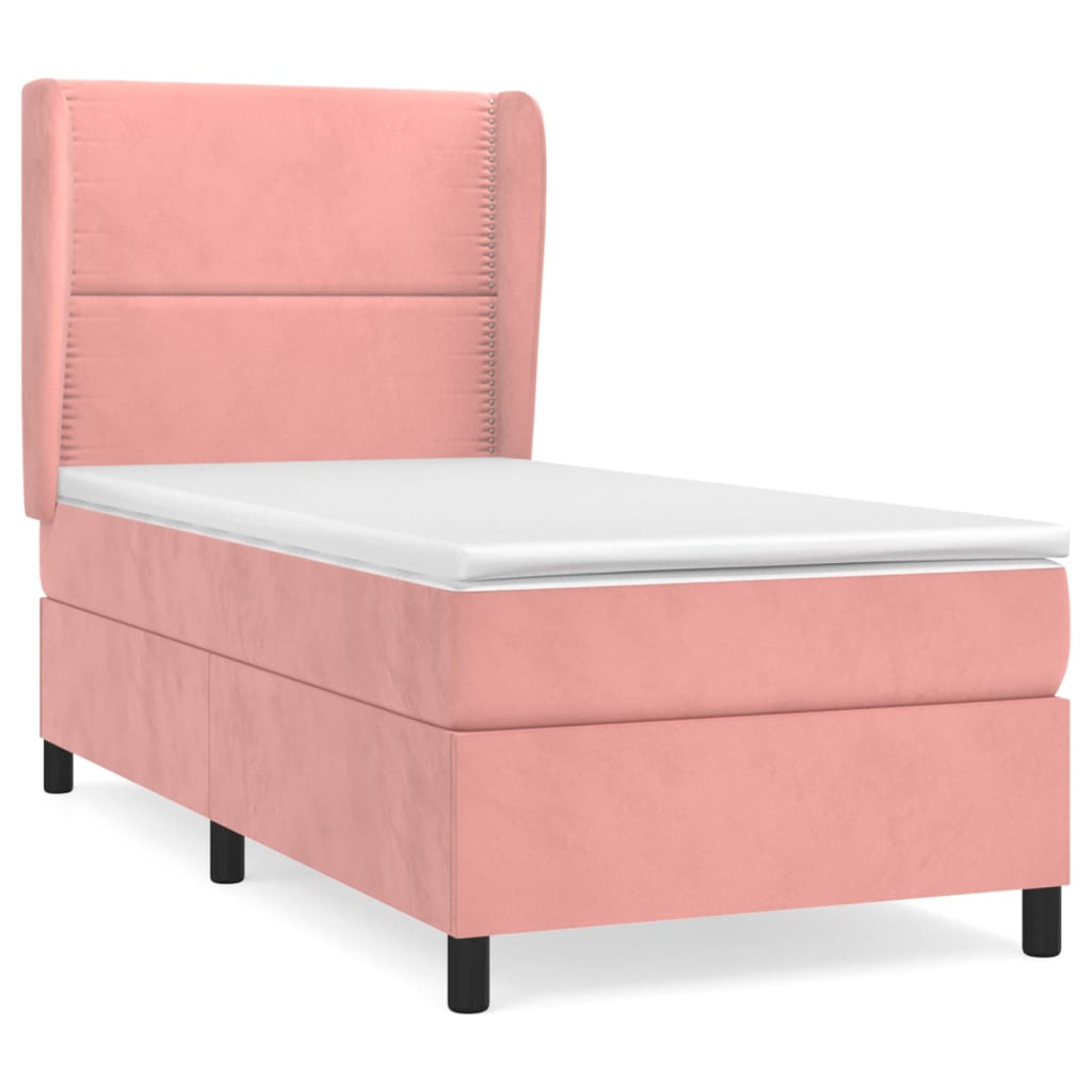 Sommier à lattes de lit avec matelas Rose 100x200 cm Velours - XIOS