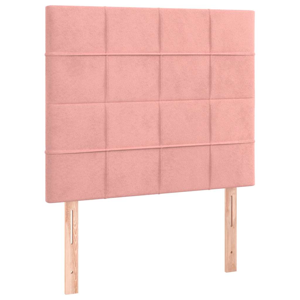 Sommier à lattes de lit avec matelas Rose 90x200 cm Velours - XIOS