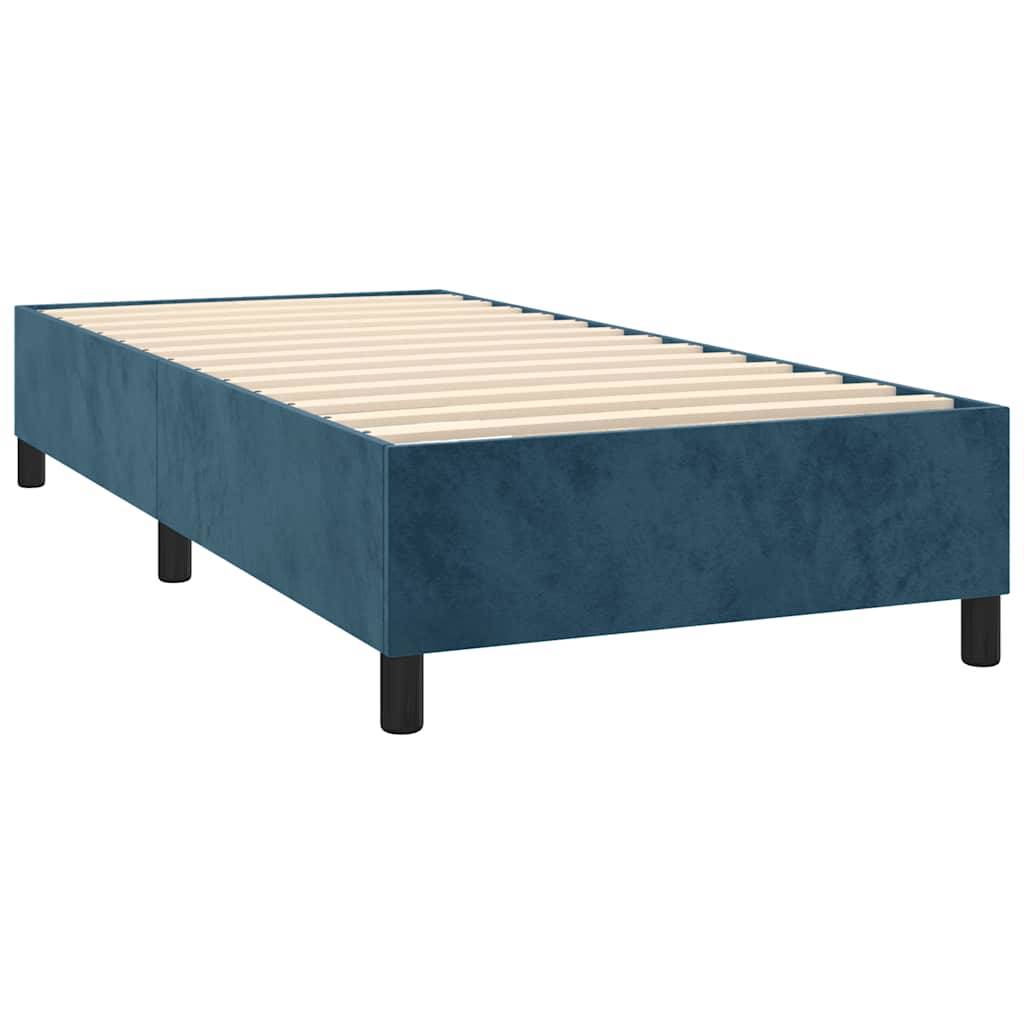Sommier à lattes de lit avec matelas Bleu foncé 90x190 cm - XIOS