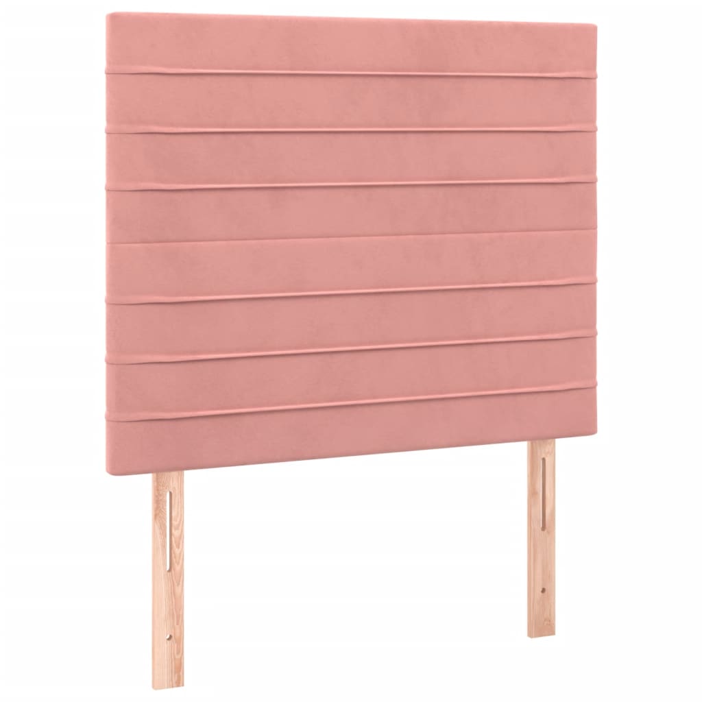Sommier à lattes de lit avec matelas Rose 90x200 cm Velours - XIOS