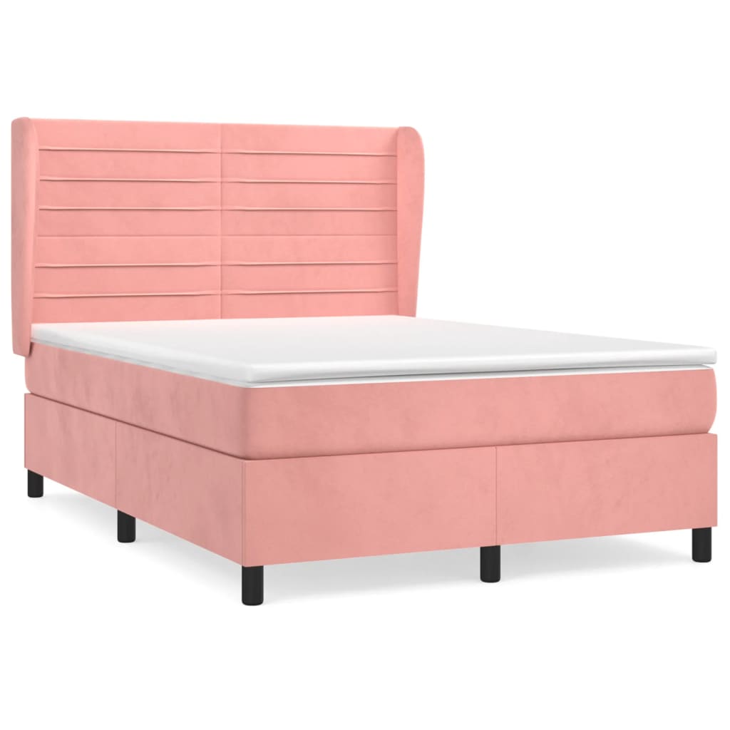 Sommier à lattes de lit avec matelas Rose 140x200 cm Velours - XIOS