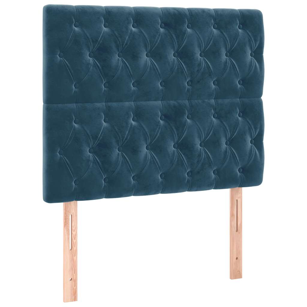 Sommier à lattes de lit avec matelas Bleu foncé 100x200 cm - XIOS