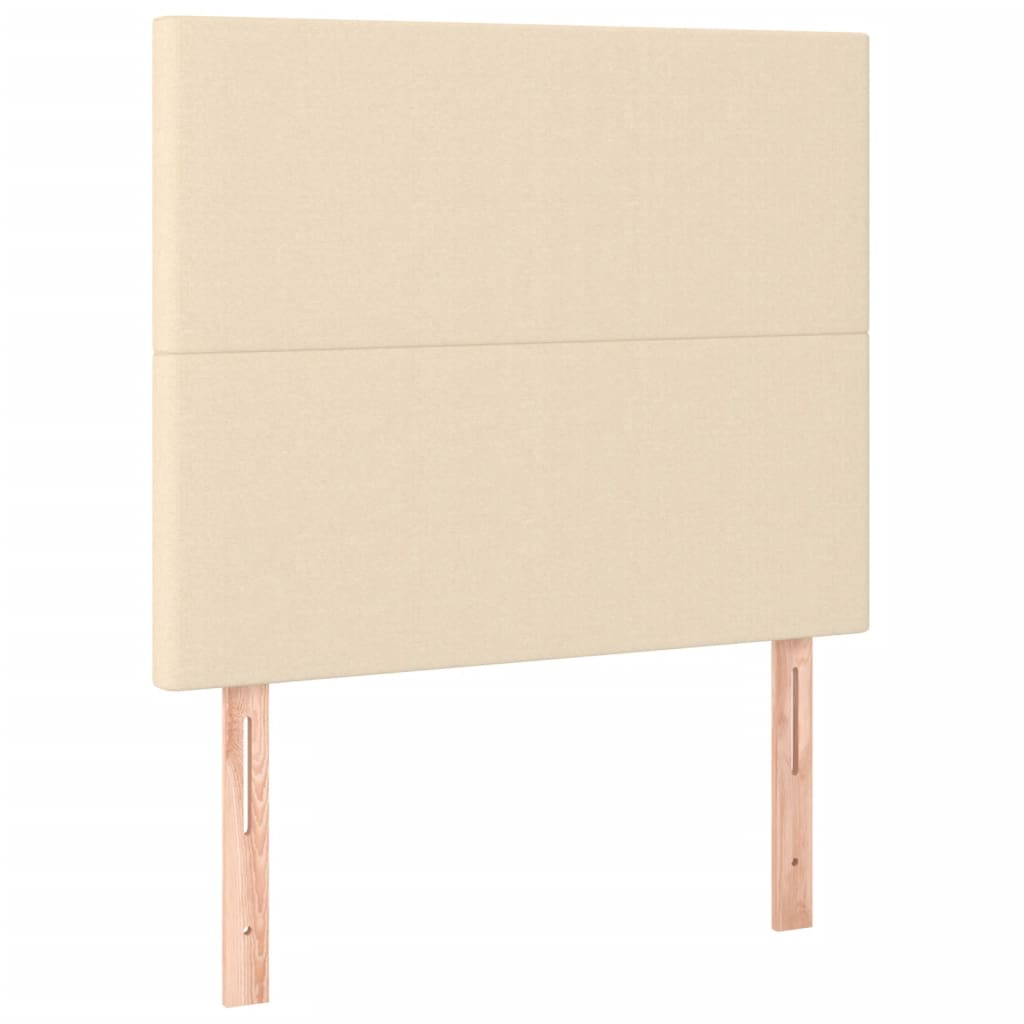 Cadre de lit sans matelas crème 100x200 cm tissu - XIOS