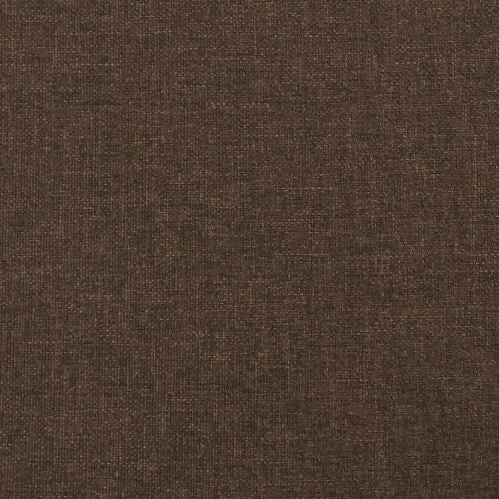 Cadre de lit sans matelas marron foncé 160x200 cm tissu - XIOS