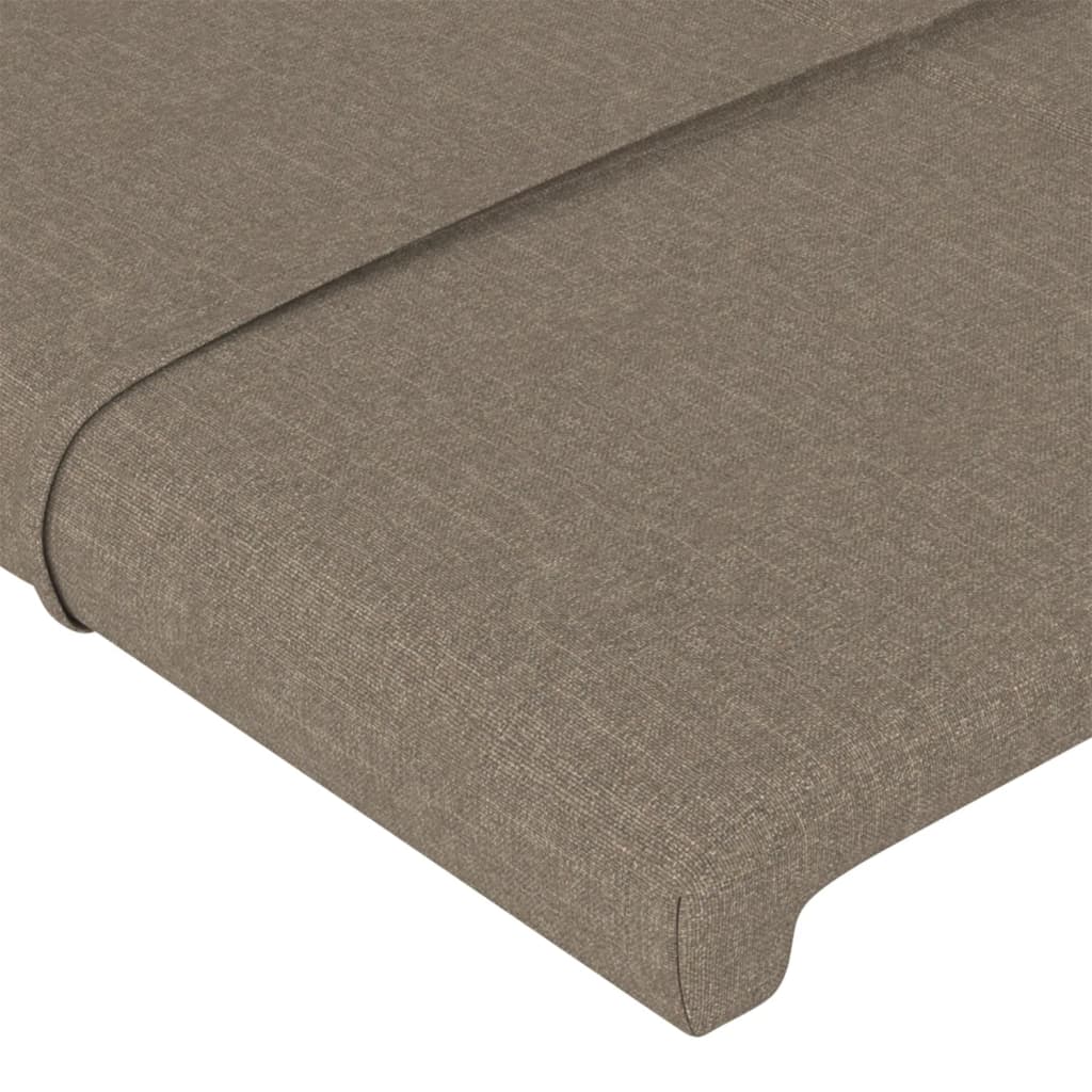 Cadre de lit sans matelas taupe 200x200 cm tissu - XIOS