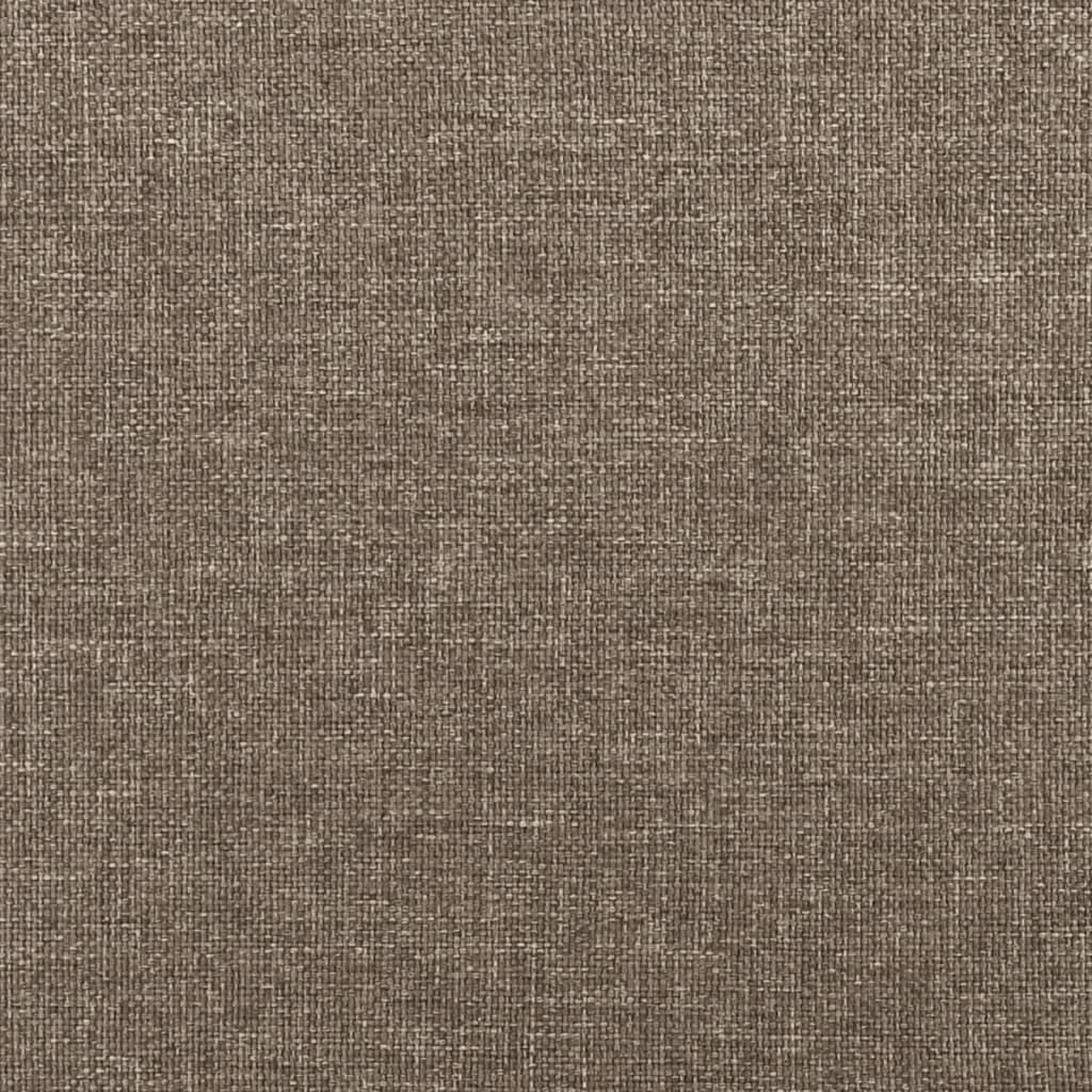 Cadre de lit sans matelas taupe 140x200 cm tissu - XIOS