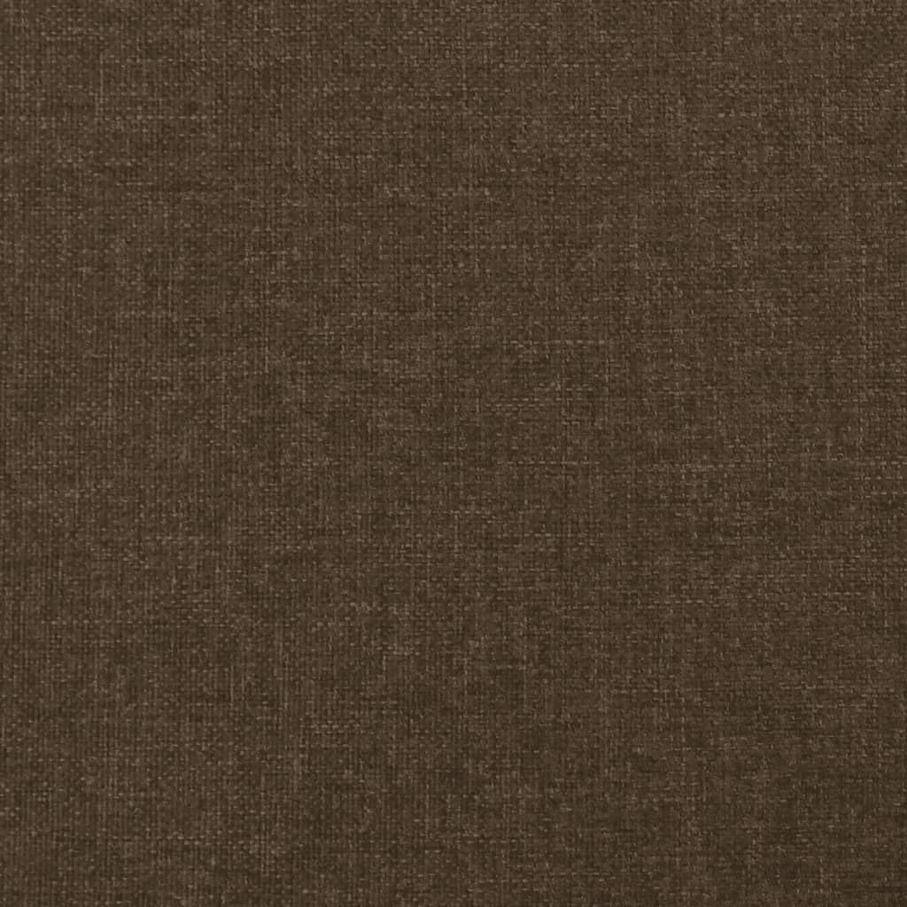 Cadre de lit sans matelas marron foncé 90x200 cm tissu - XIOS