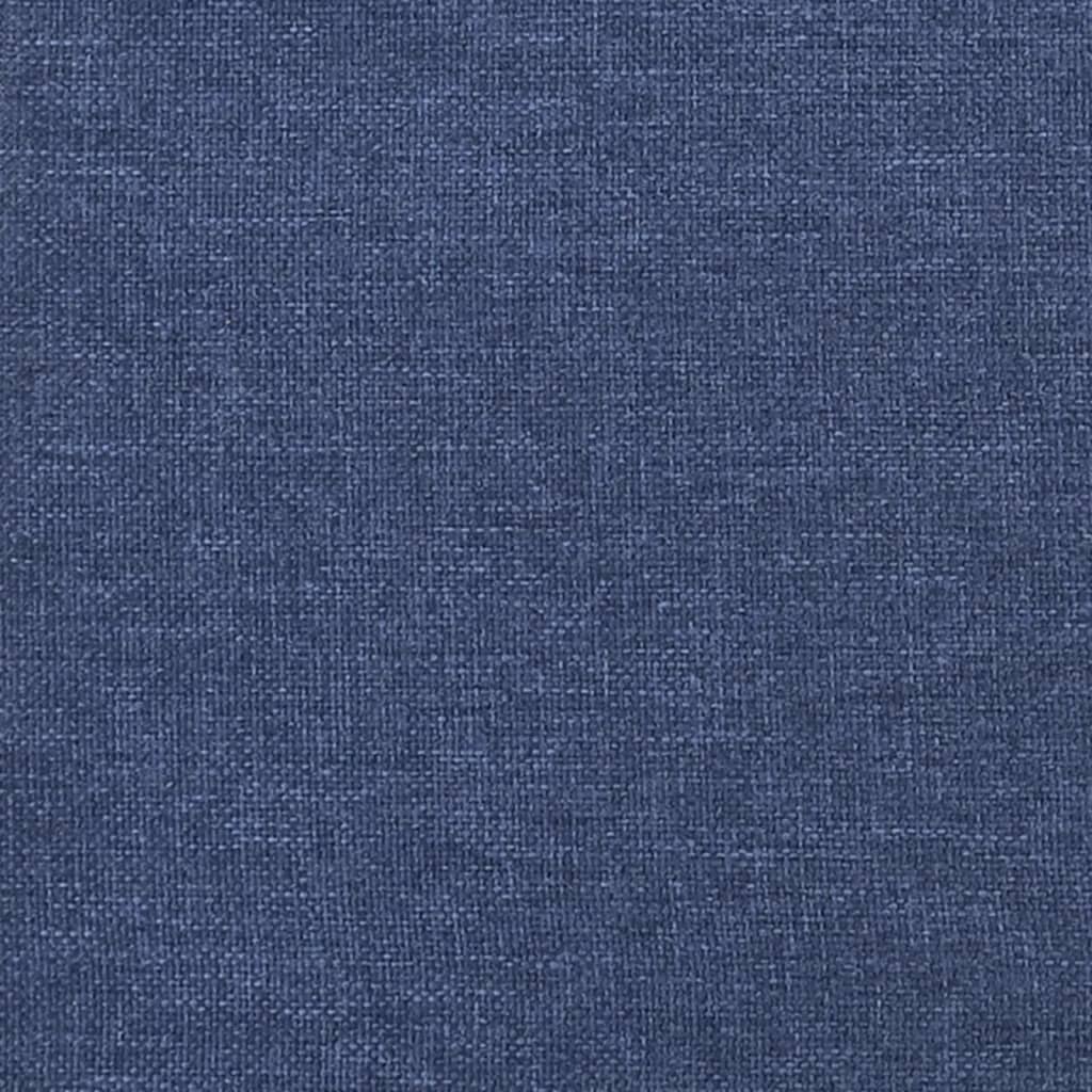 Cadre de lit sans matelas bleu 200x200 cm tissu - XIOS