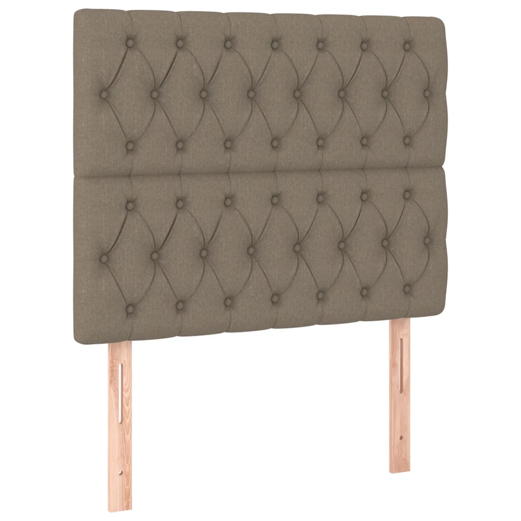 Cadre de lit sans matelas taupe 100x200 cm tissu - XIOS
