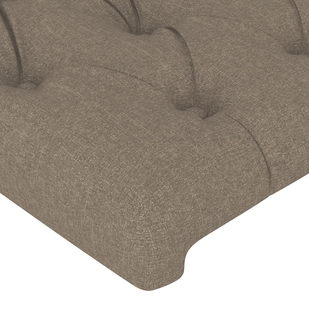 Cadre de lit sans matelas taupe 180x200 cm tissu - XIOS