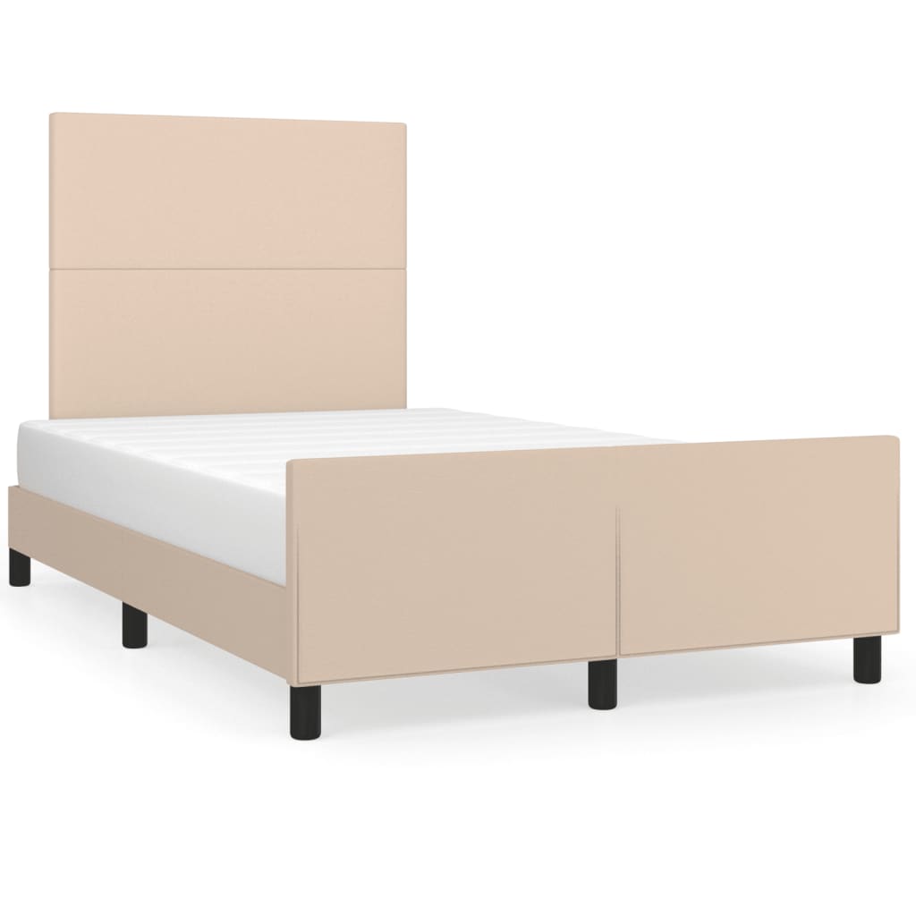 Cadre de lit sans matelas cappuccino 120x200 cm similicuir - XIOS