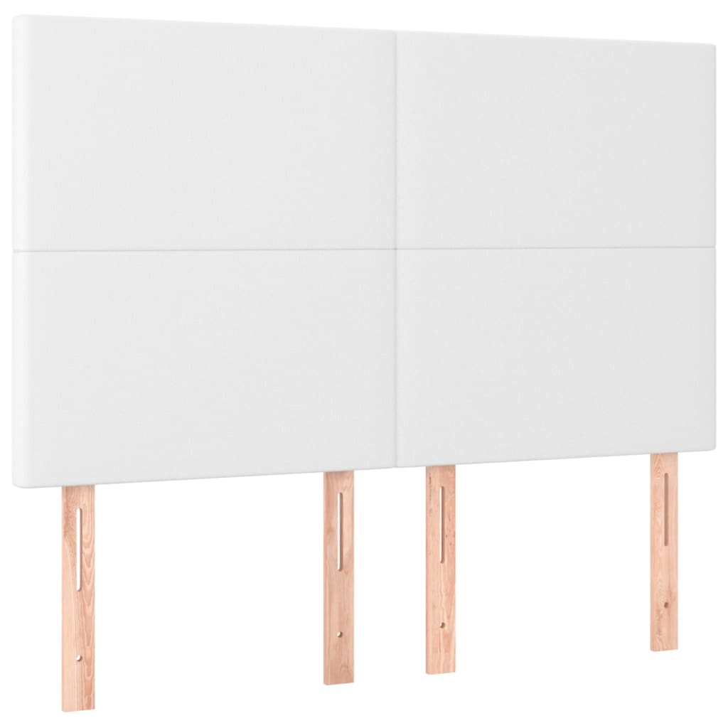 Cadre de lit sans matelas blanc 140x190 cm similicuir - XIOS