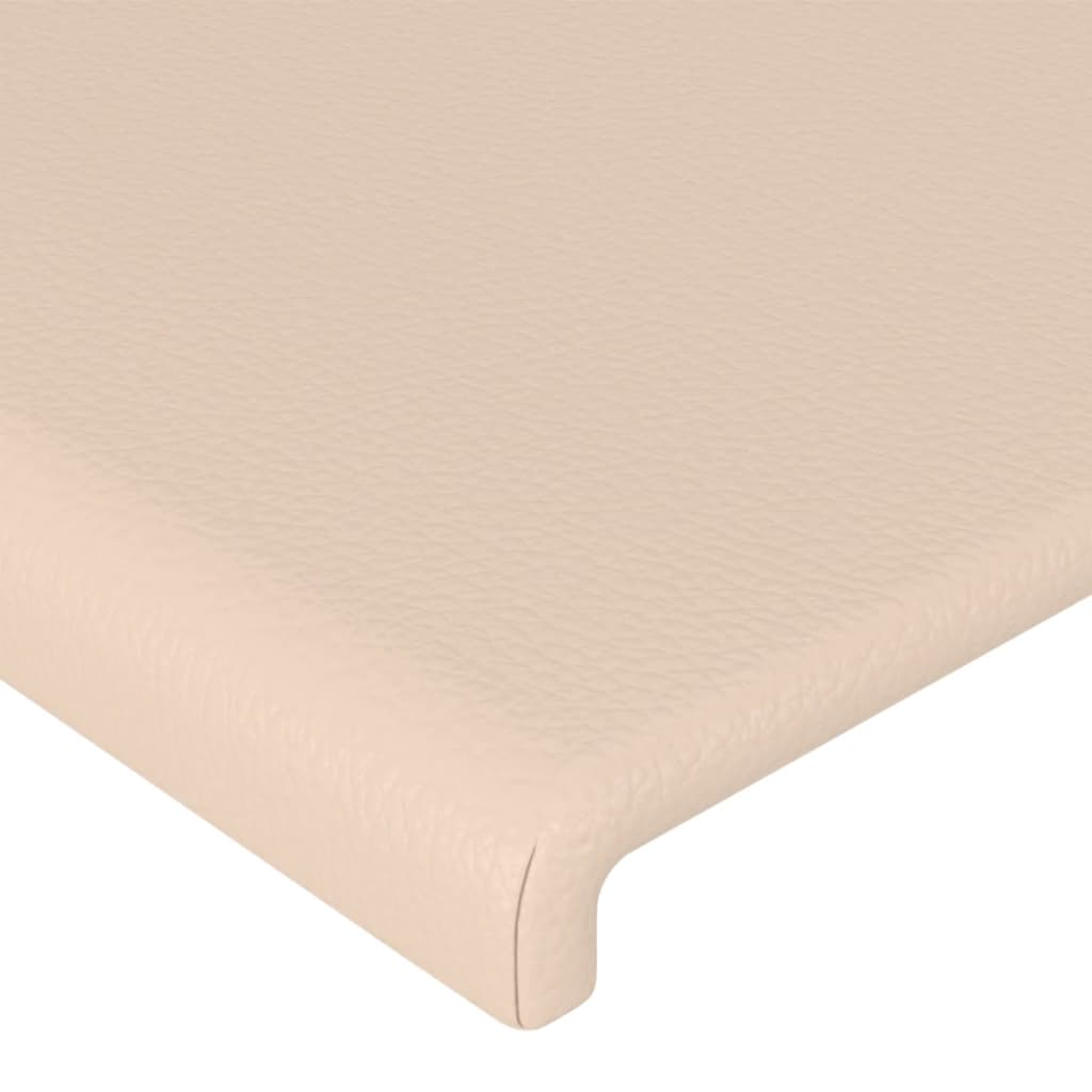 Cadre de lit sans matelas cappuccino 140x190 cm similicuir - XIOS