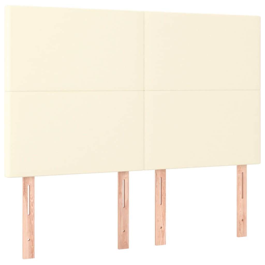 Cadre de lit sans matelas crème 140x200 cm similicuir - XIOS