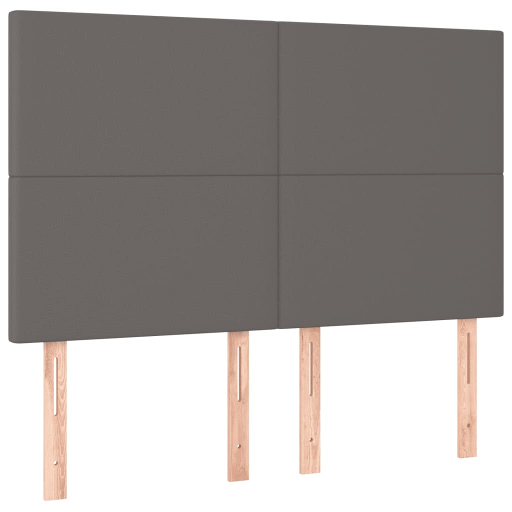 Cadre de lit sans matelas gris 140x200 cm similicuir - XIOS