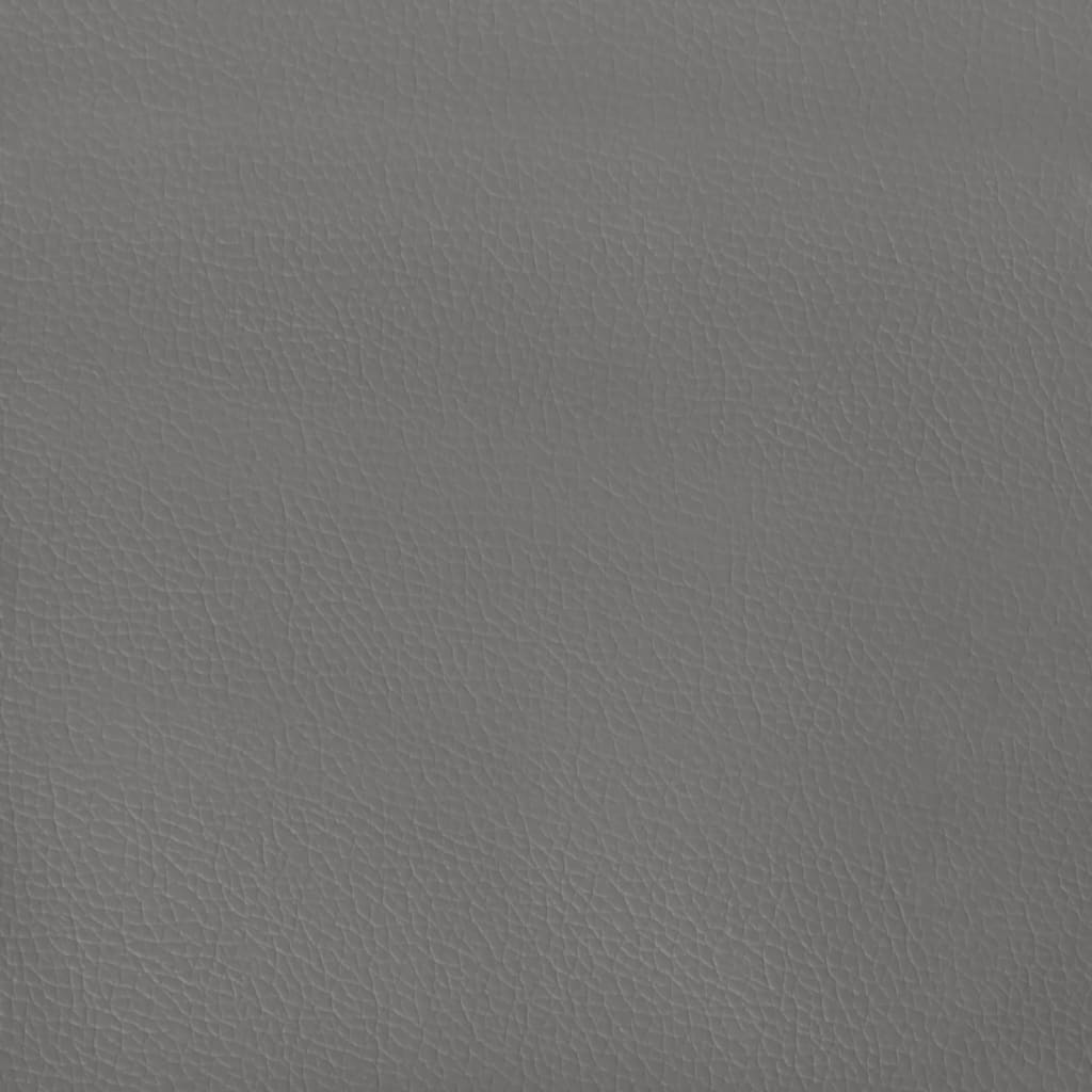 Cadre de lit sans matelas gris 140x200 cm similicuir - XIOS