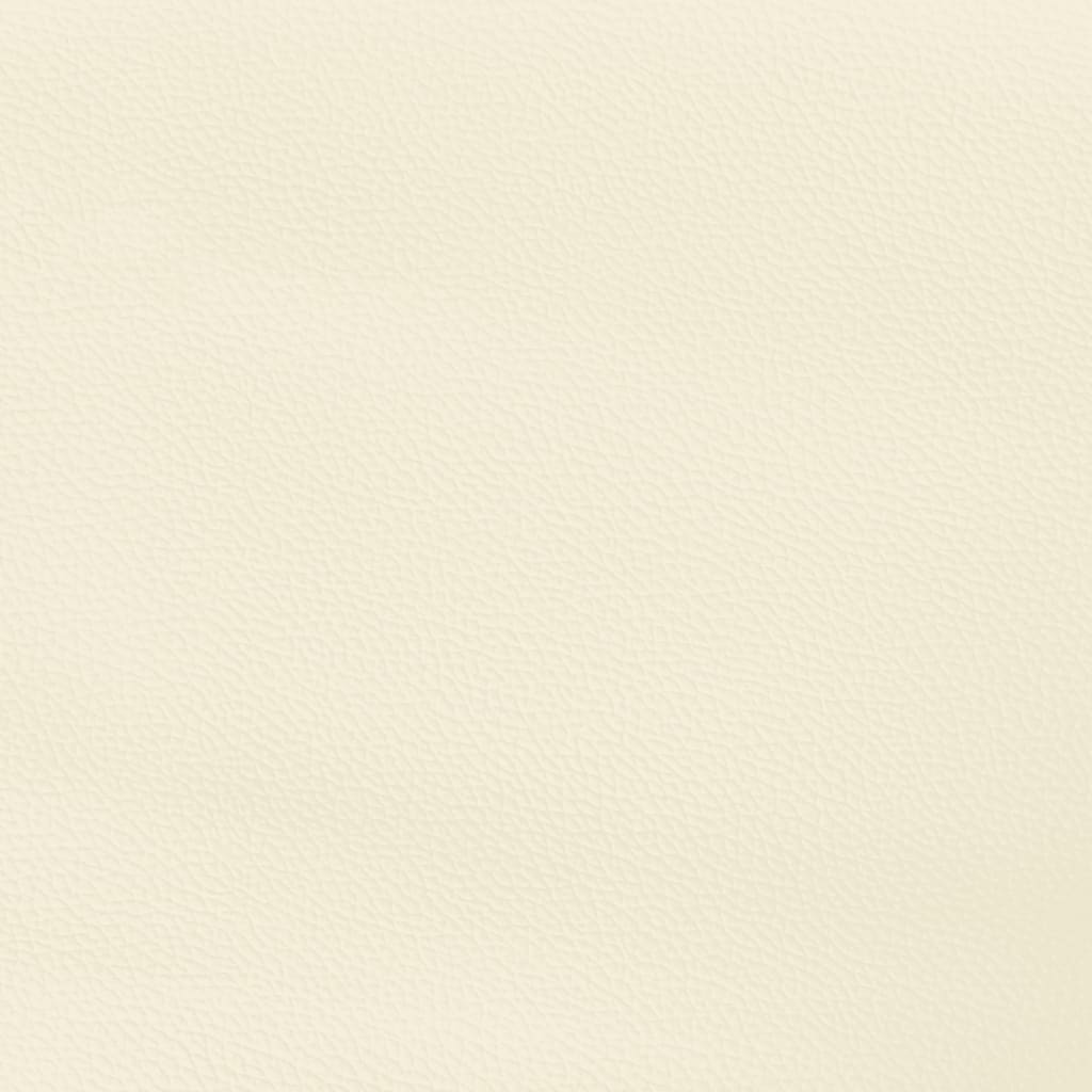 Cadre de lit avec tête de lit Crème 180x200 cm Similicuir - XIOS