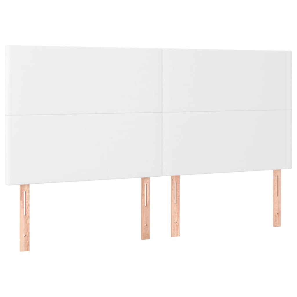 Cadre de lit sans matelas blanc 200x200 cm similicuir - XIOS