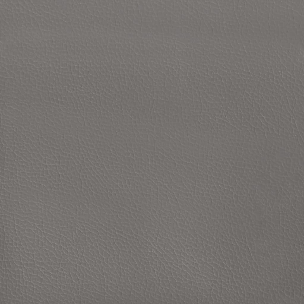 Cadre de lit sans matelas gris 200x200 cm similicuir - XIOS