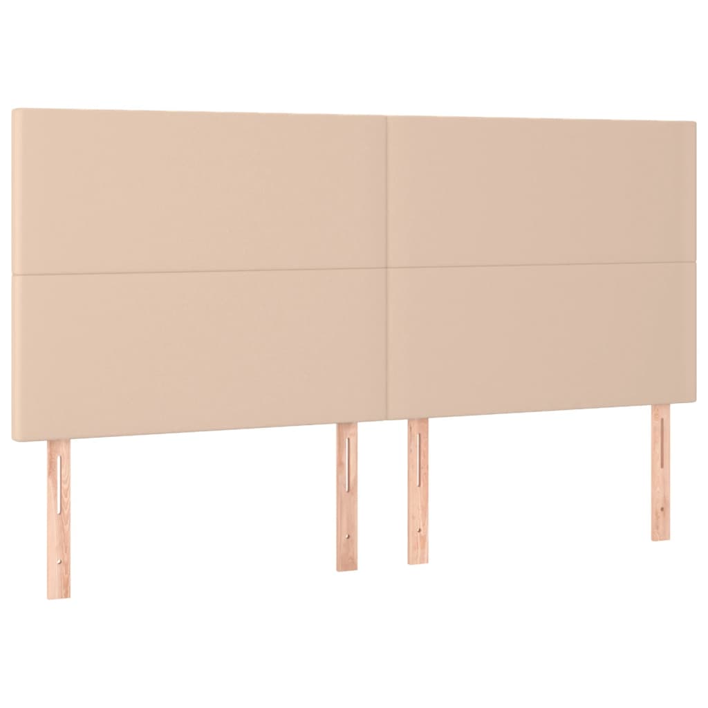 Cadre de lit sans matelas cappuccino 200x200 cm similicuir - XIOS