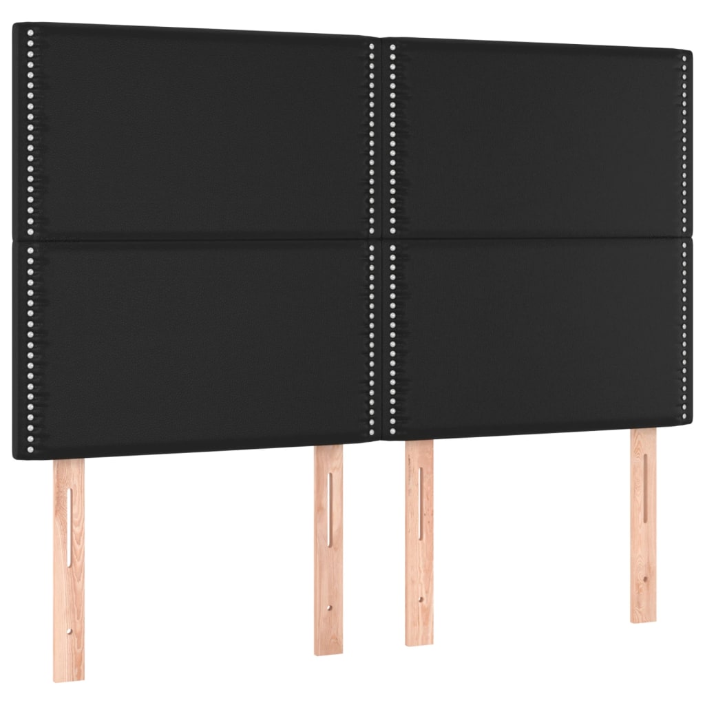 Cadre de lit sans matelas noir 140x190 cm similicuir - XIOS