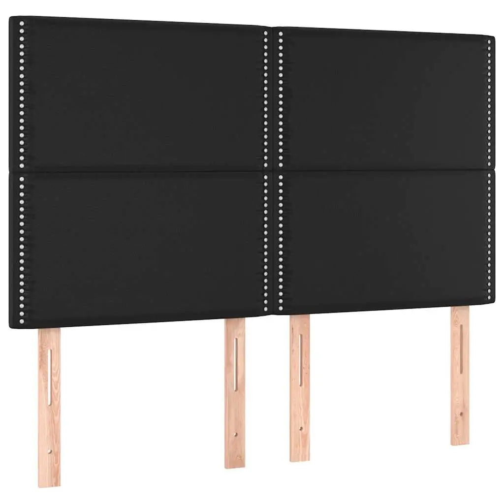 Cadre de lit sans matelas noir 140x200 cm similicuir - XIOS