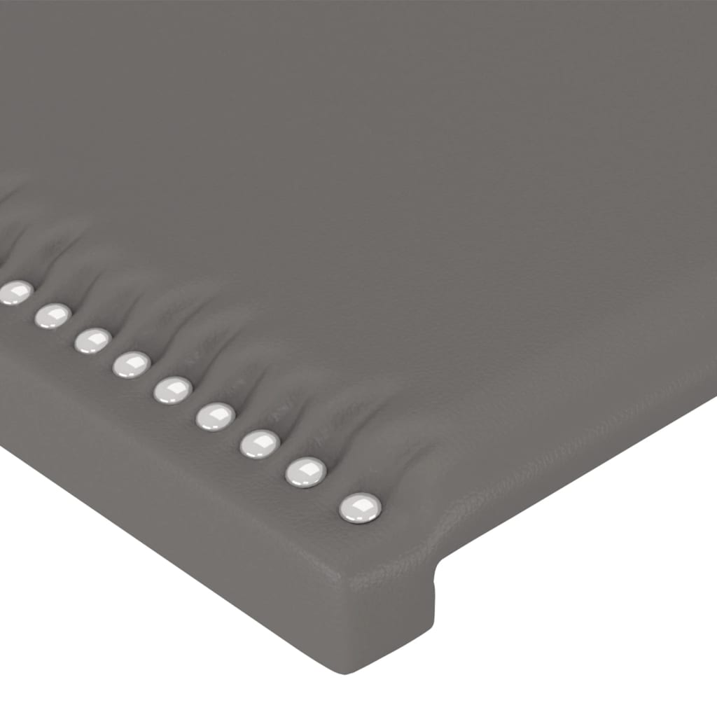 Cadre de lit sans matelas gris 140x200 cm similicuir - XIOS