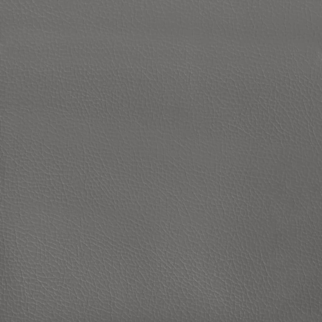 Cadre de lit sans matelas gris 140x200 cm similicuir - XIOS
