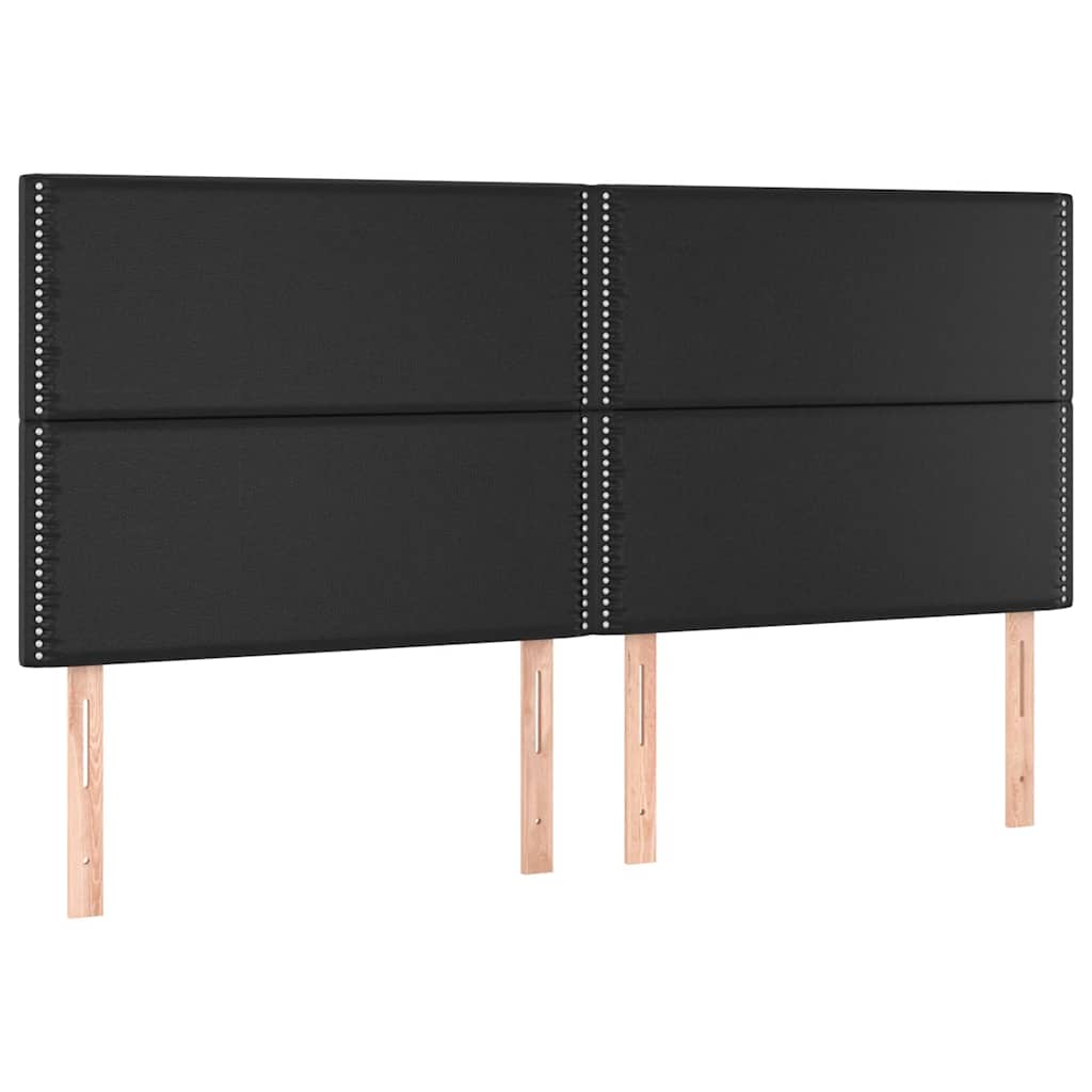 Cadre de lit sans matelas noir 200x200 cm similicuir