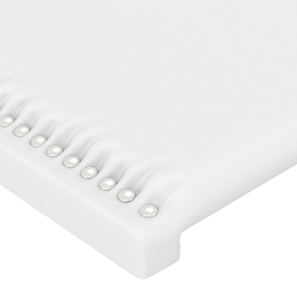 Cadre de lit sans matelas blanc 200x200 cm similicuir - XIOS