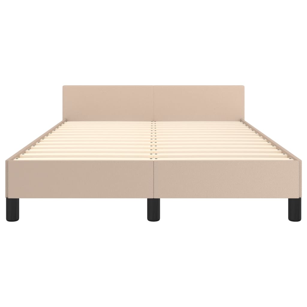 Cadre de lit sans matelas cappuccino 120x200 cm similicuir - XIOS
