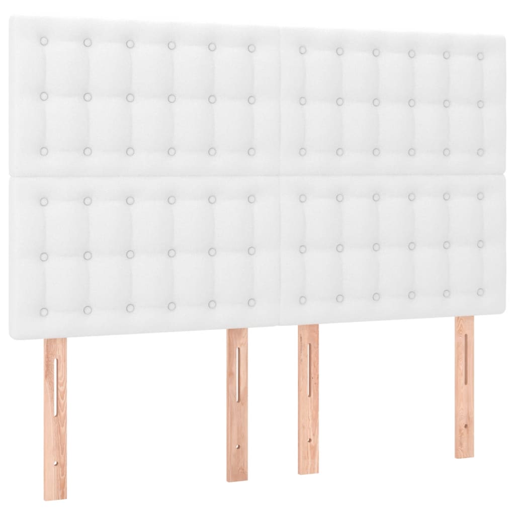 Cadre de lit sans matelas blanc 140x190 cm similicuir - XIOS