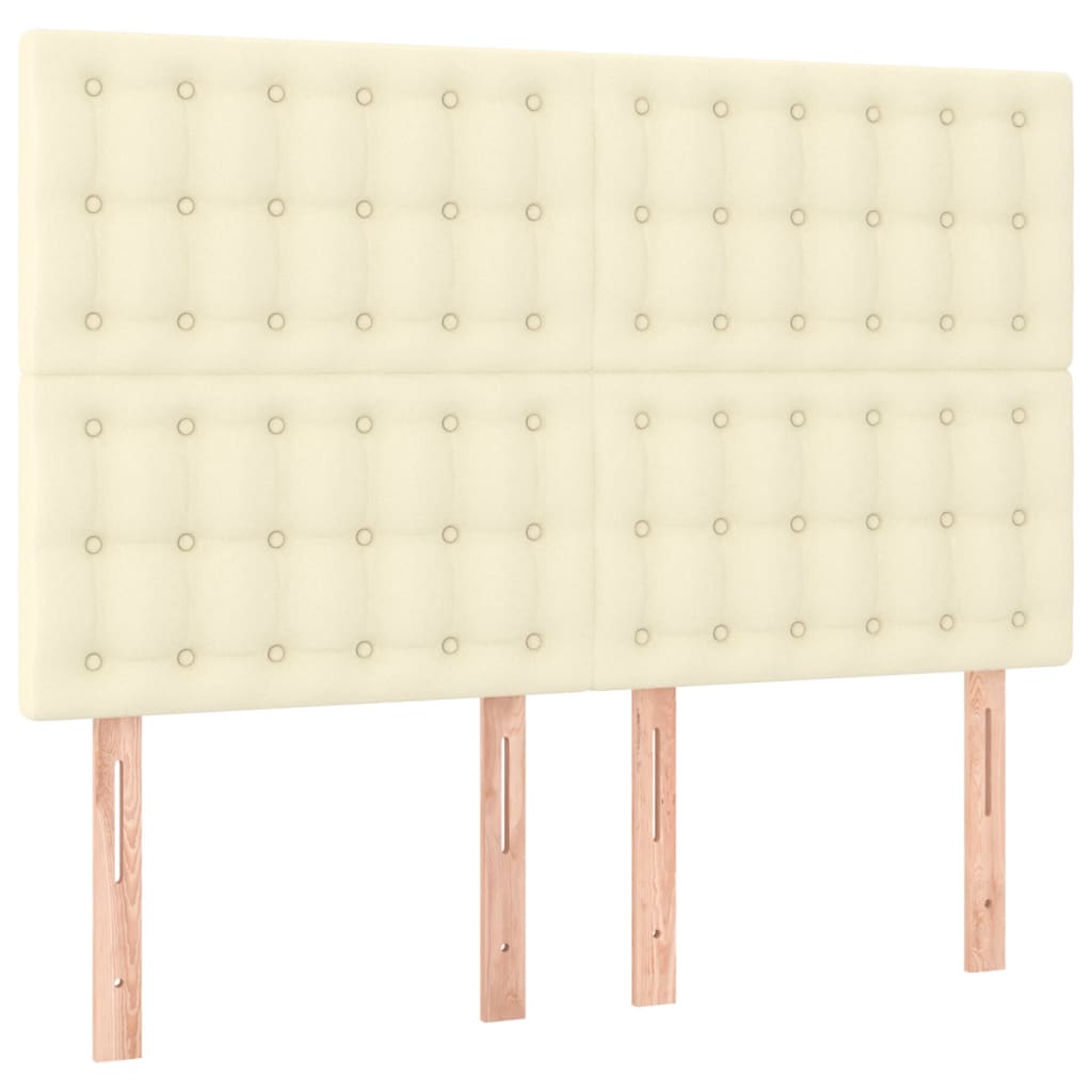 Cadre de lit sans matelas crème 140x190 cm similicuir - XIOS