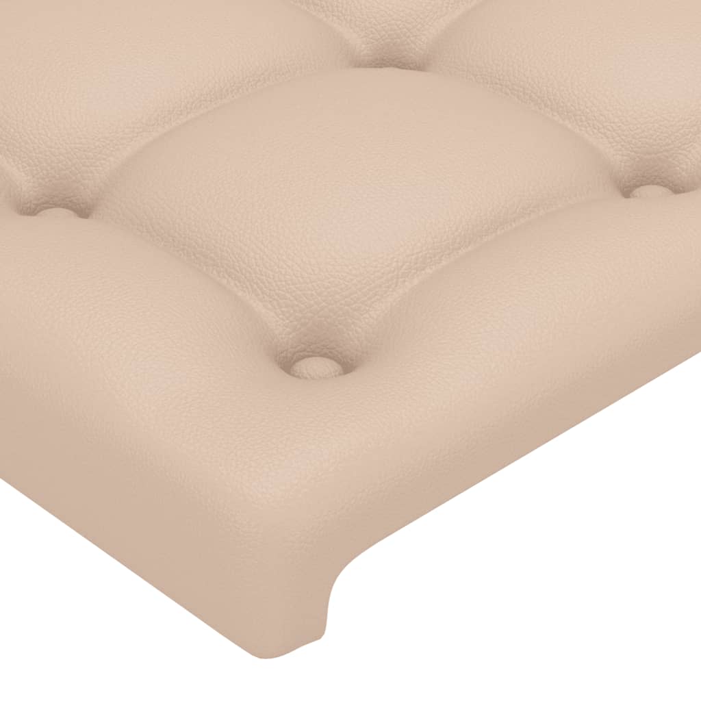 Cadre de lit sans matelas cappuccino 140x190 cm similicuir - XIOS