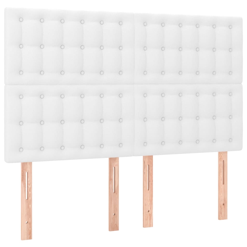 Cadre de lit sans matelas blanc 140x200 cm similicuir - XIOS