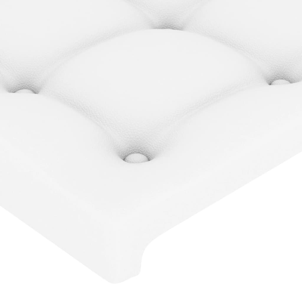 Cadre de lit sans matelas blanc 160x200 cm similicuir - XIOS