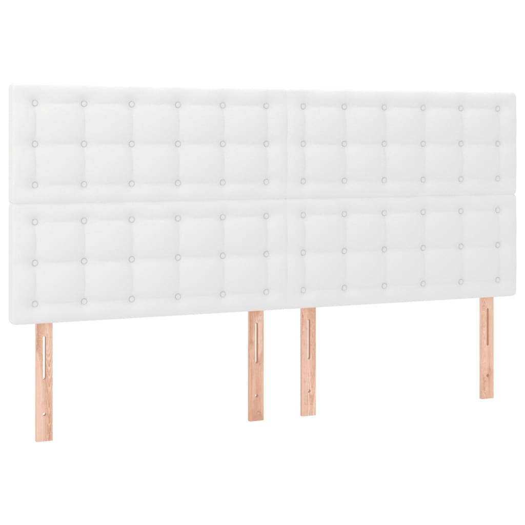 Cadre de lit sans matelas blanc similicuir - XIOS