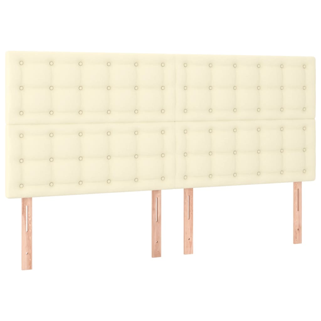 Cadre de lit sans matelas crème 200x200 cm similicuir - XIOS