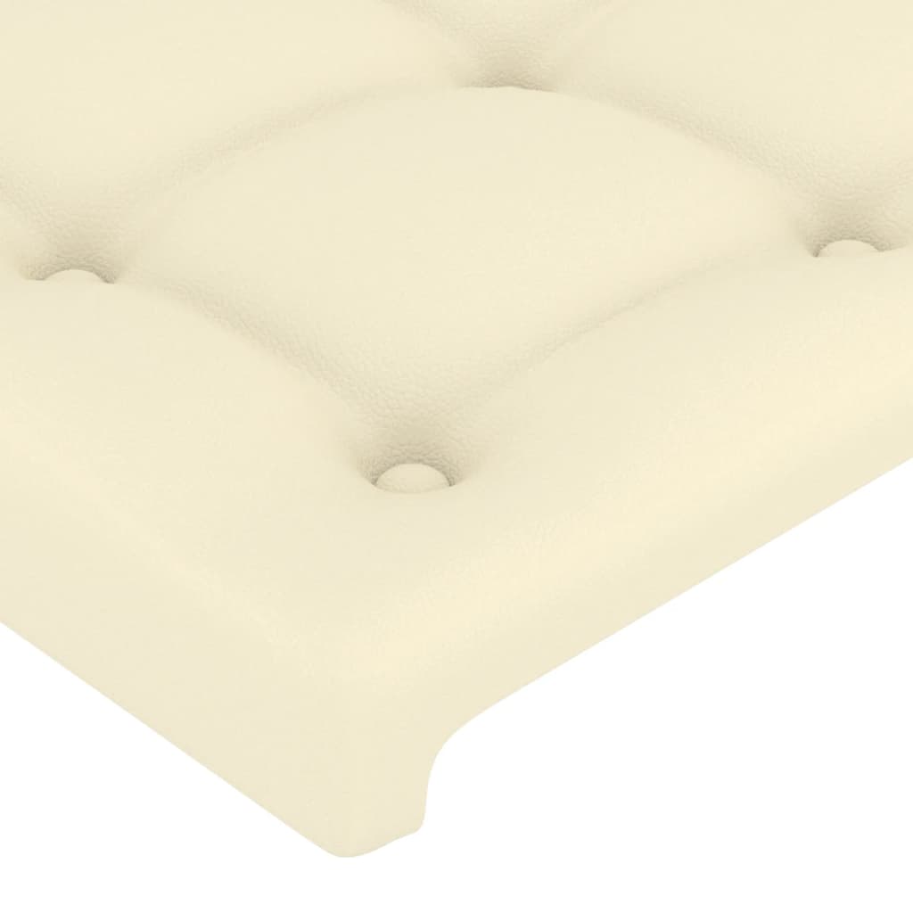 Cadre de lit sans matelas crème 200x200 cm similicuir - XIOS