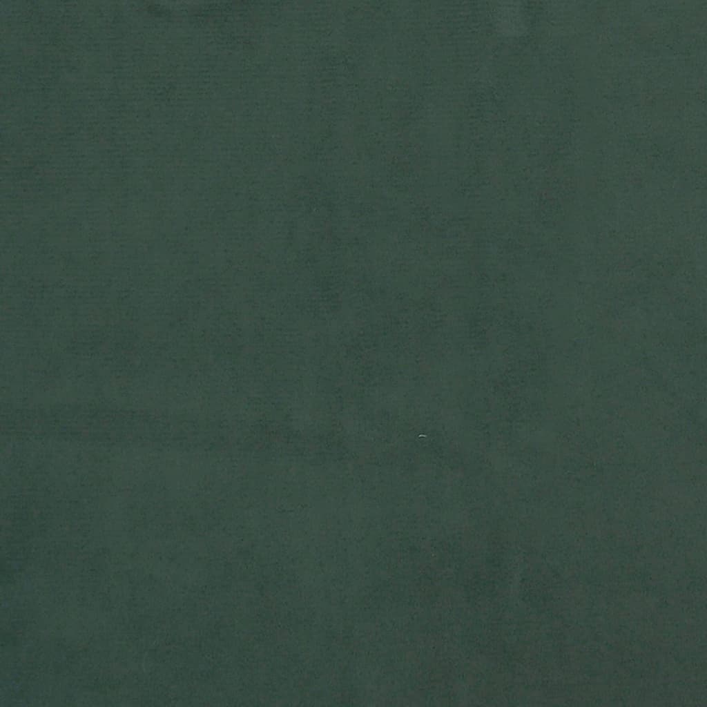 Cadre de lit sans matelas vert foncé 140x200 cm velours - XIOS