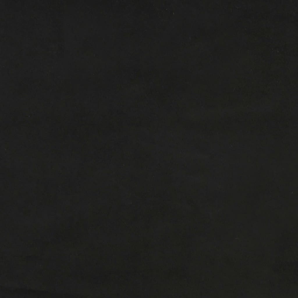 Cadre de lit sans matelas noir 200x200 cm velours - XIOS
